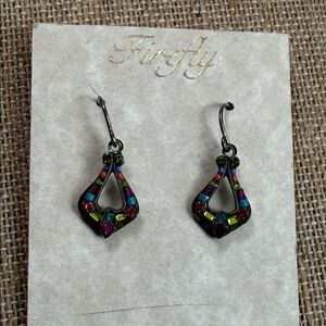Firefly Multicolor Teardrop Earrings